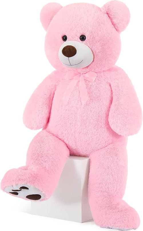 Large pink teddy bear